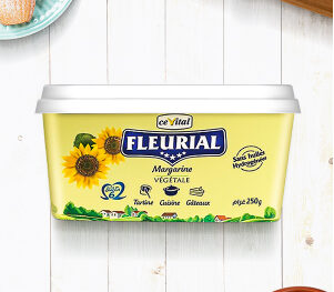 Margarine de Table FLEURIAL Barquette 250GR