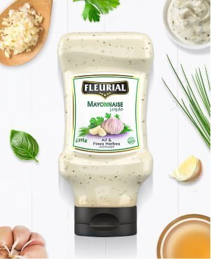 Mayonnaise Ail et Fines Herbes Flacon 395GR